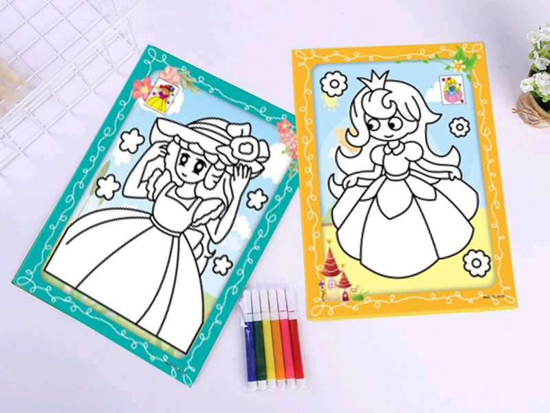 Diy Six Color Pen Watercolor Painting