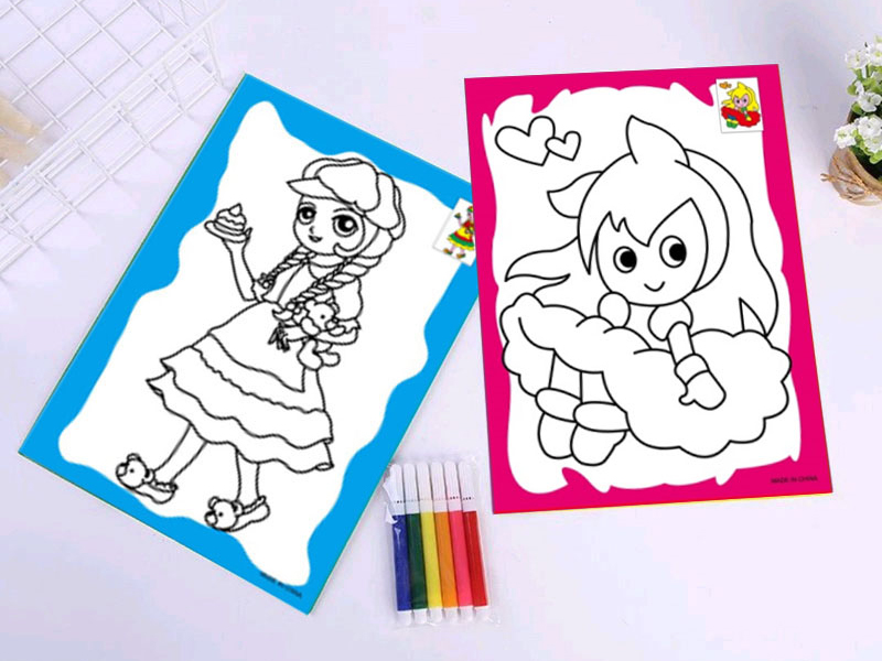 Diy Six Color Pen Watercolor Painting