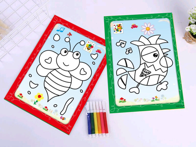 Diy Six Color Pen Watercolor Painting