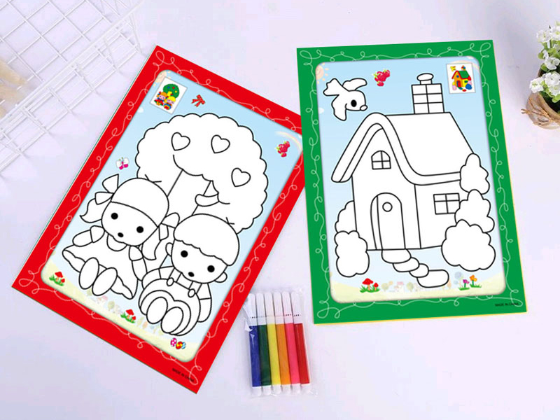 Diy Six Color Pen Watercolor Painting