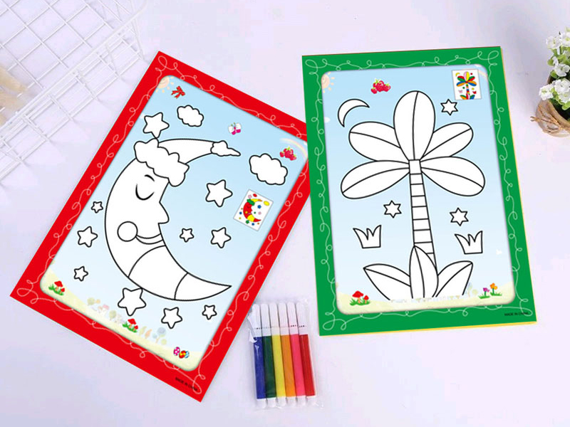 Diy Six Color Pen Watercolor Painting