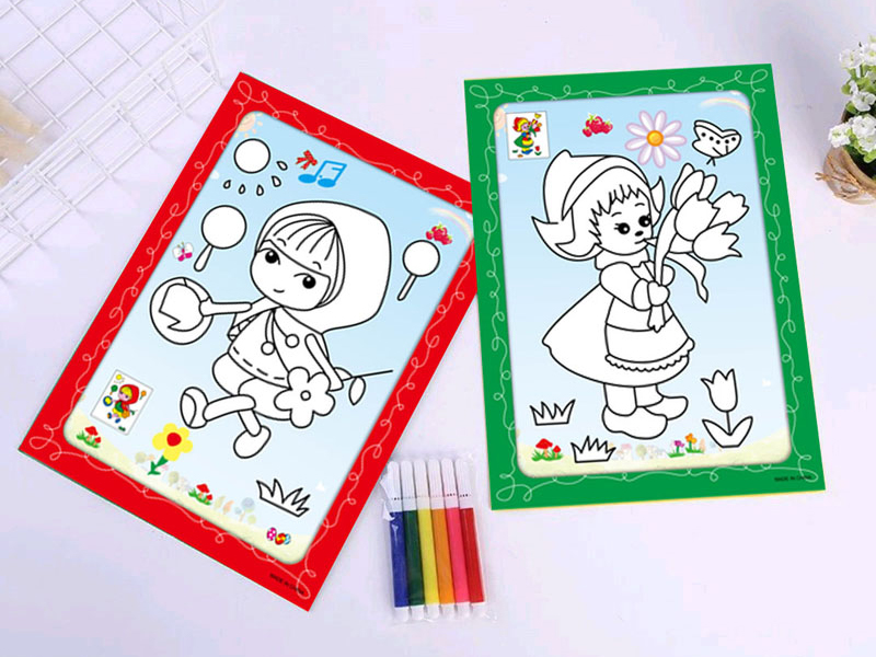 Diy Six Color Pen Watercolor Painting