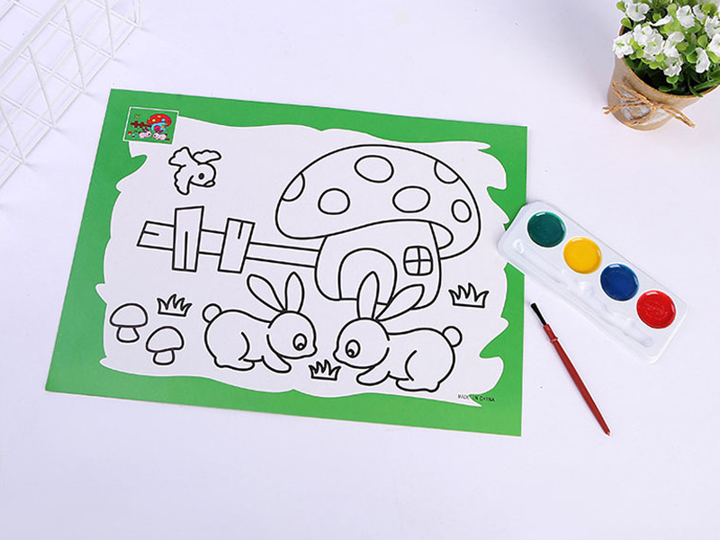 Medium 4-Color Watercolor Painting