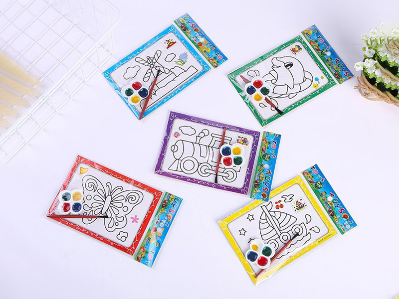 Small 4-Color Watercolor Painting