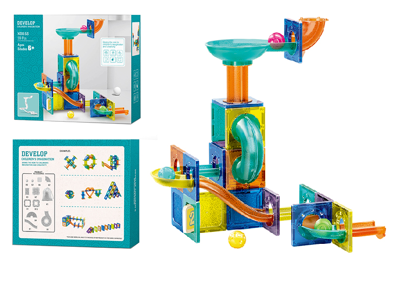 Magnetic Tiles Track Building Block 59pcs