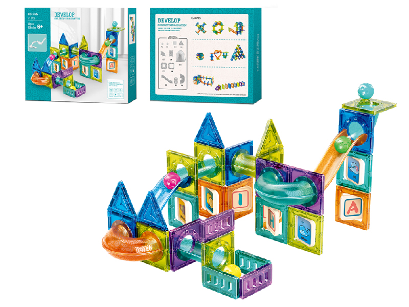 Magnetic Tiles Track Building Block 71pcs