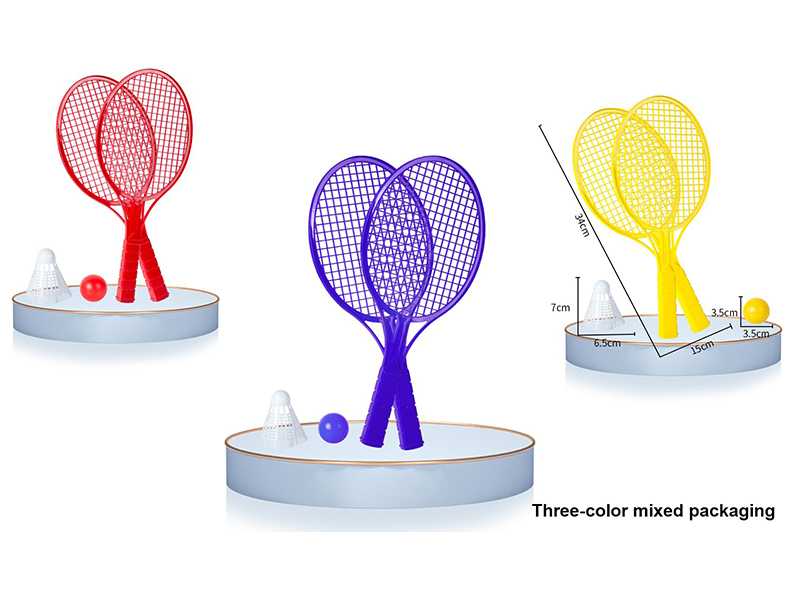 Tennis Racket(With 1 Ping Pong Ball,1 Badminton)
