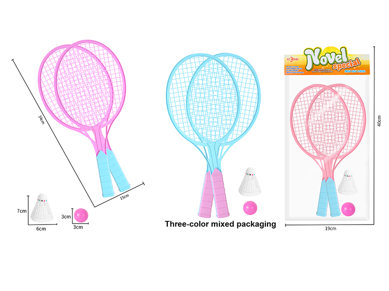 Tennis Racket(With 1 Ping Pong Ball,1 Badminton)