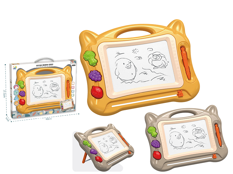 Large Size Black And White Magnetism Drawing Board With Stamper