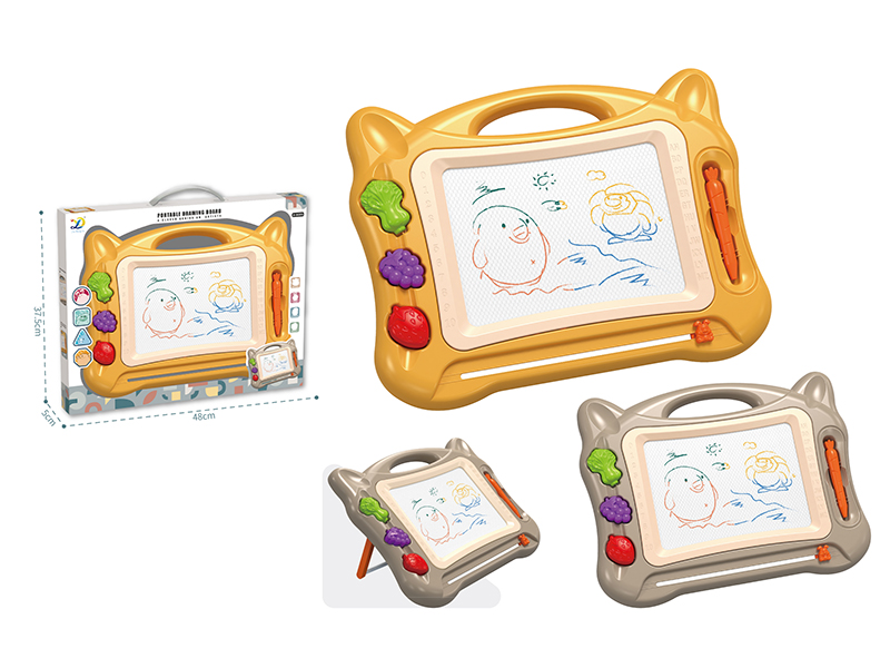 Large Size Color Magnetism Drawing Board With Stamper