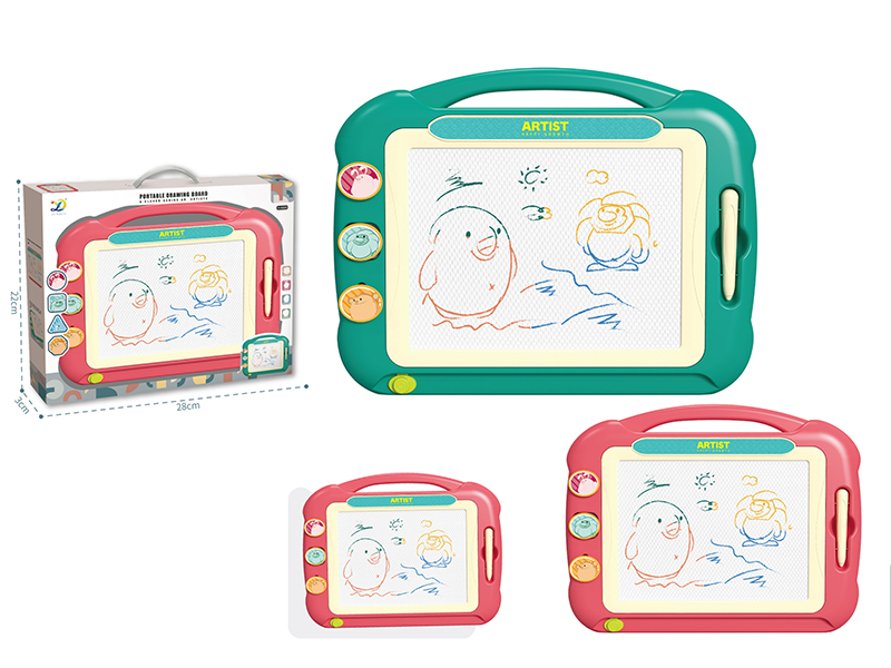 Outsize Color Magnetism Drawing Board With Stamper