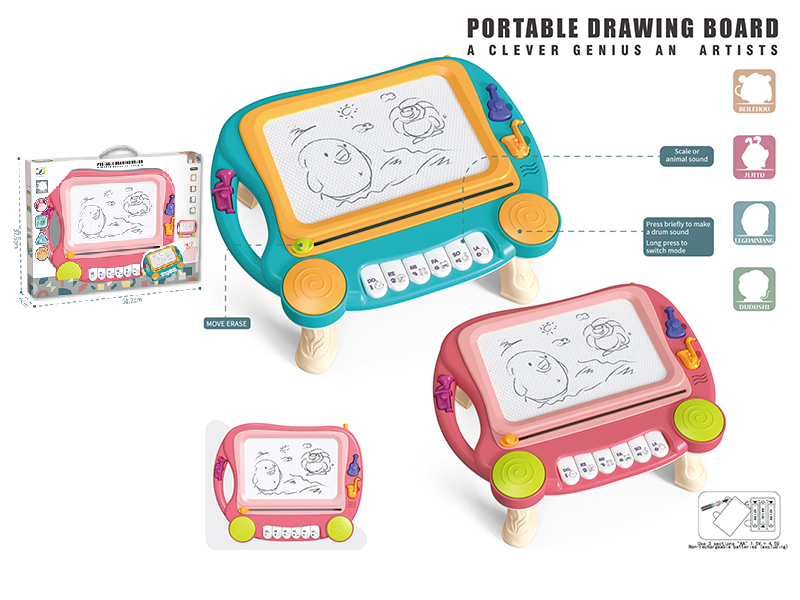 Black And White Magnetism Drawing Board Table