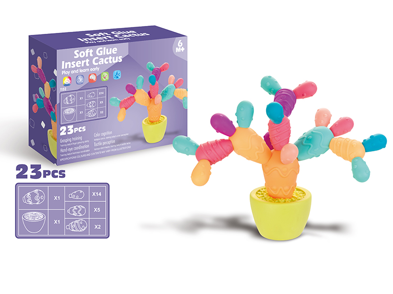 Soft Glue Cactus Building Blocks 23pcs