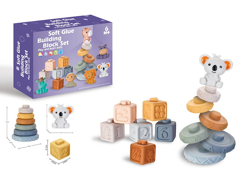 Soft Glue Buliding Blocks Set