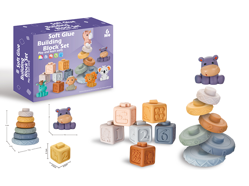 Soft Glue Buliding Blocks Set
