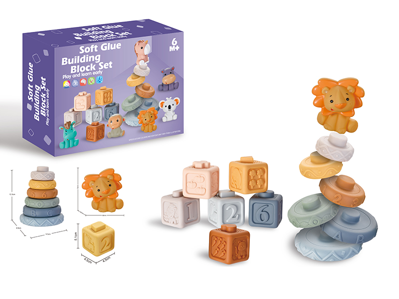 Soft Glue Buliding Blocks Set