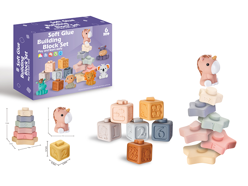 Soft Glue Buliding Blocks Set
