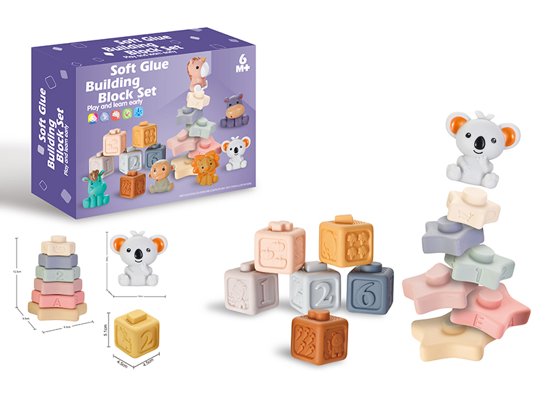 Soft Glue Buliding Blocks Set