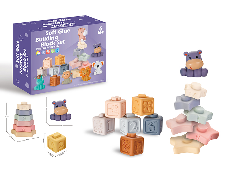 Soft Glue Buliding Blocks Set