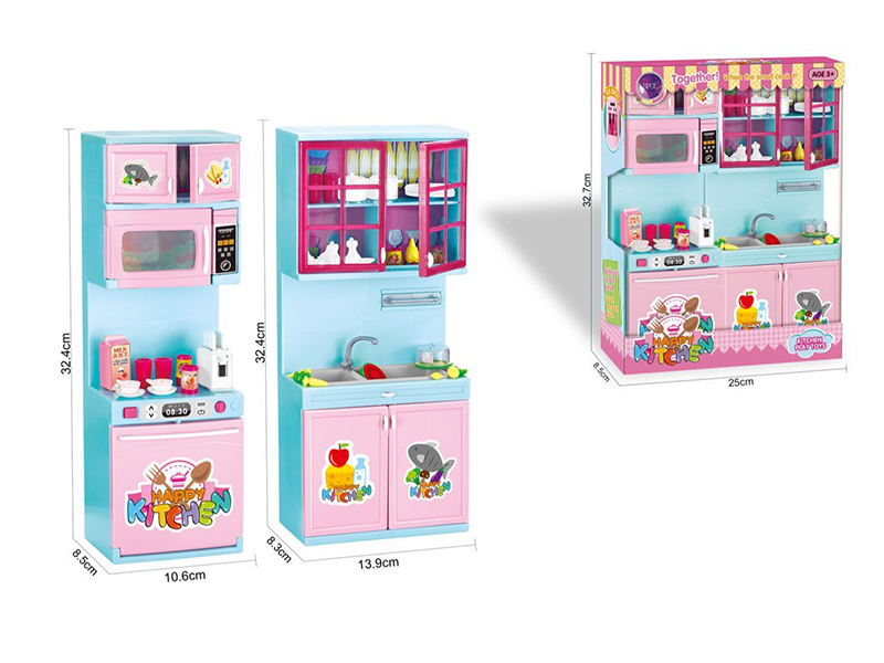 Microwave Oven + Kitchen Sink Cabinet Set