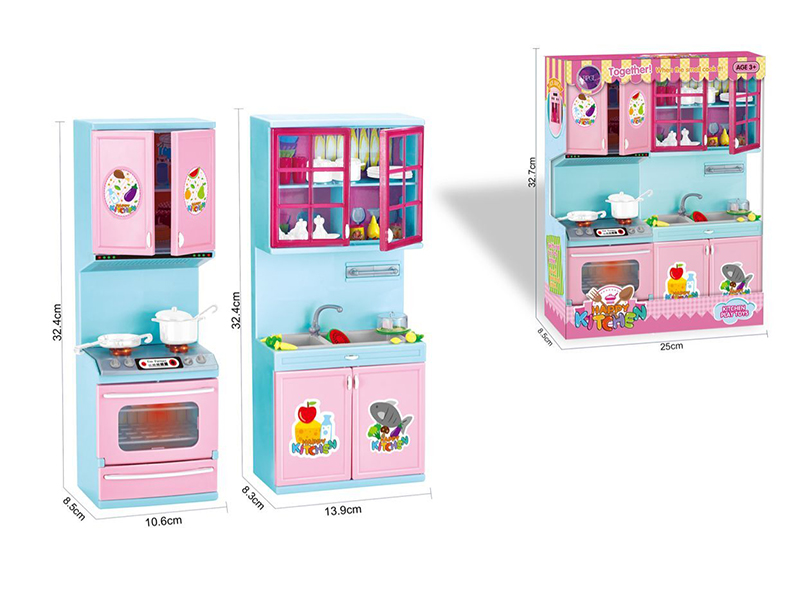 Gas Stove + Kitchen Sink Cabinet Set