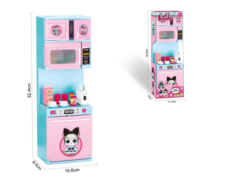 Microwave Oven Kitchen Cabinet Set