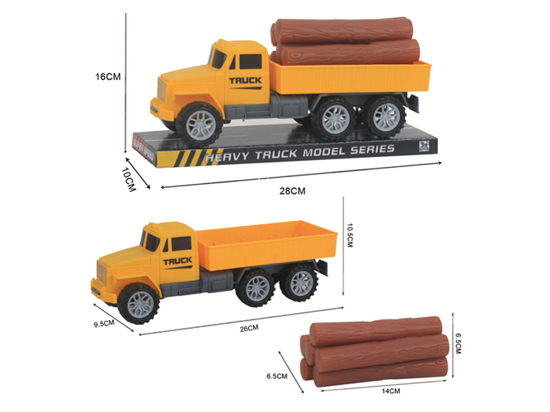 Friction Engineering Vehicle+6 Wooden Strips