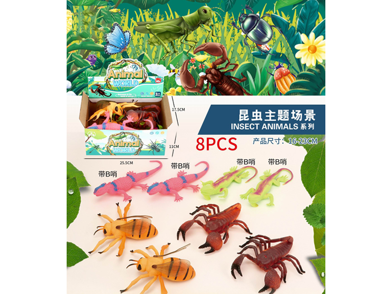 8PCS Large Simulation Insect+B Whistle