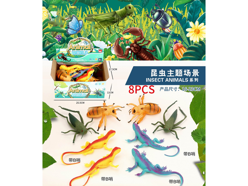 8PCS Large Simulation Insect+B Whistle