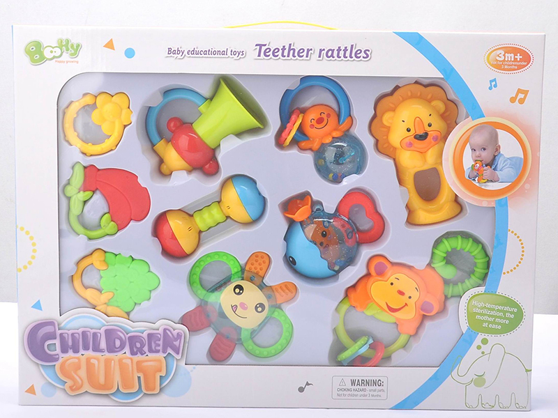 Baby Rattle Teether 10PCS