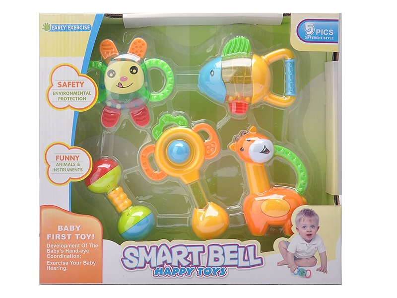 Baby Rattle Teether 5PCS