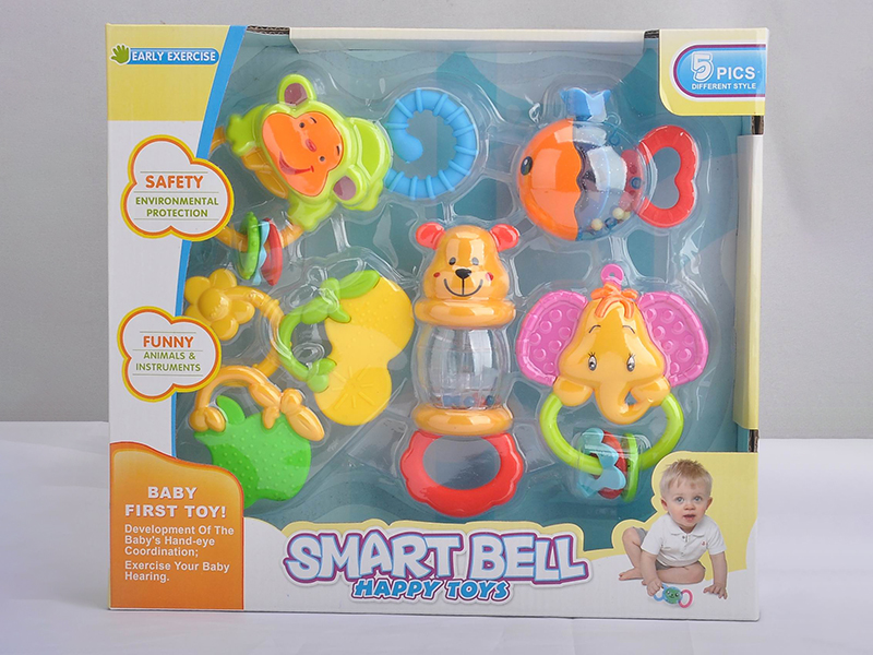Baby Rattle Teether 7PCS