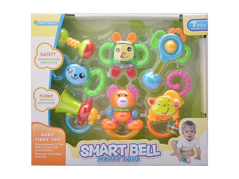 Baby Rattle Teether 8PCS