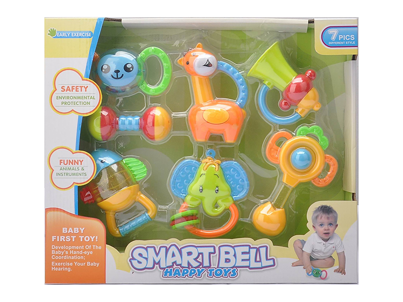 Baby Rattle Teether 7PCS