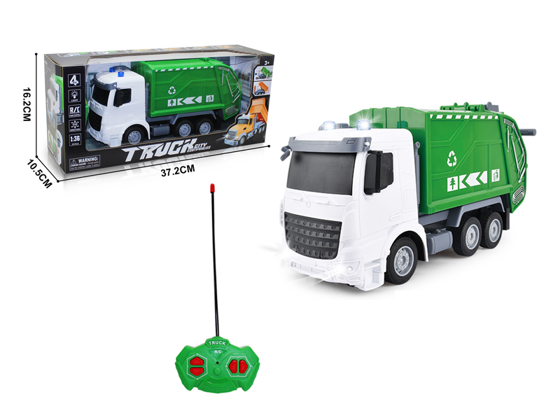 1:36 4Ch R/C Sanitation Vehicle  Long White Head