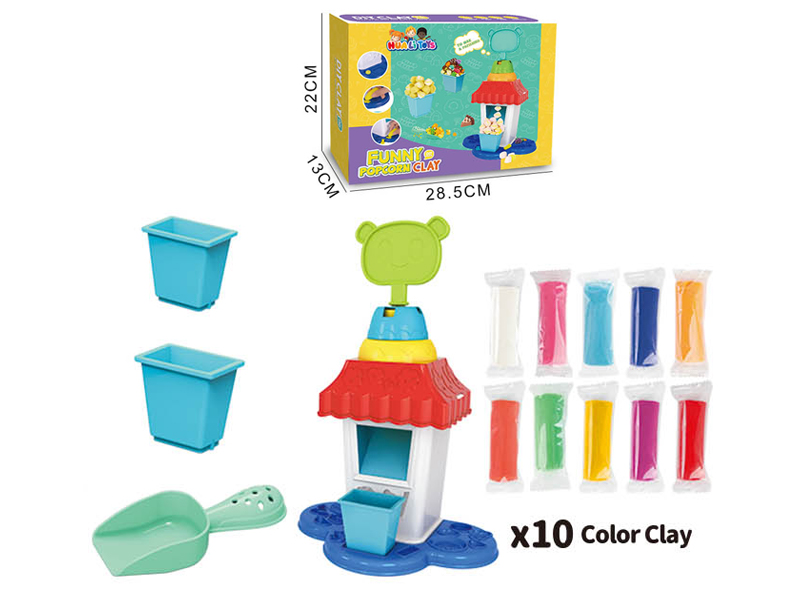 Popcorn Machine Colored Mud Set