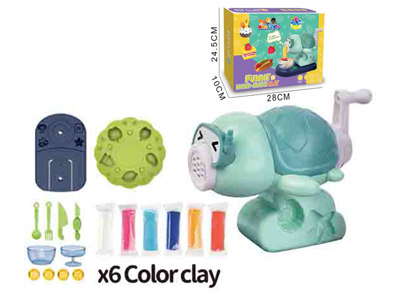 Cartoon Turtle Colored Mud Set