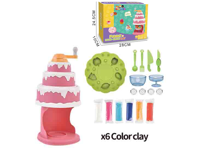 Cartoon Cake Colored Mud Set