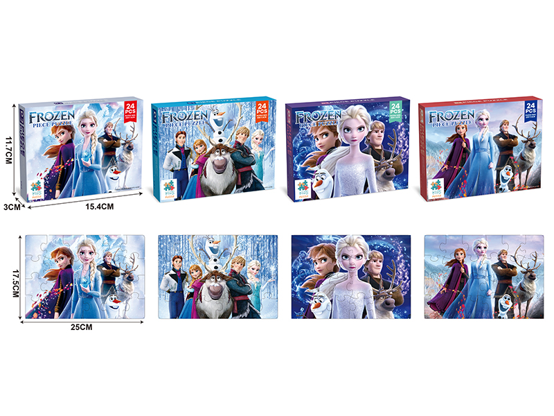 24 Pieces Frozen Puzzle(4 Mixed)