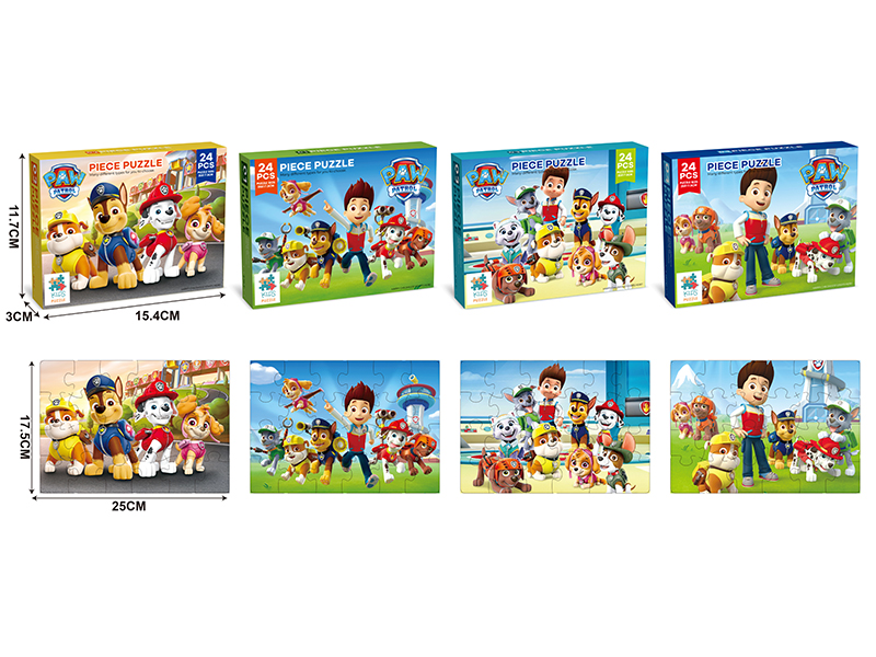 24 Pieces PAW Patrol Puzzle(4 Mixed)