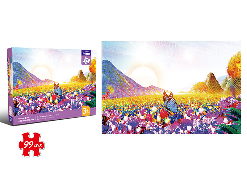 99pcs flower World Puzzle