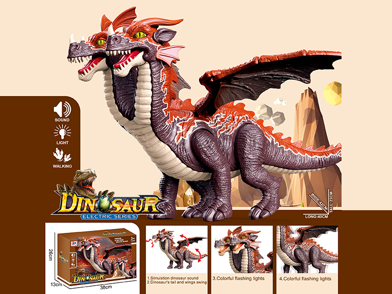 B/O Walking Double-Headed Pterosaur(Sound&Light)