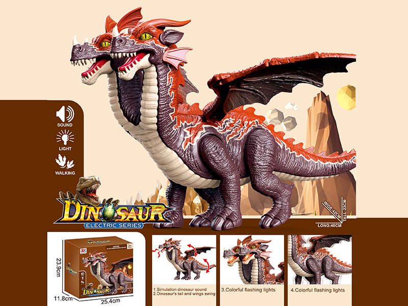 B/O Walking Double-Headed Pterosaur(Sound&Light)