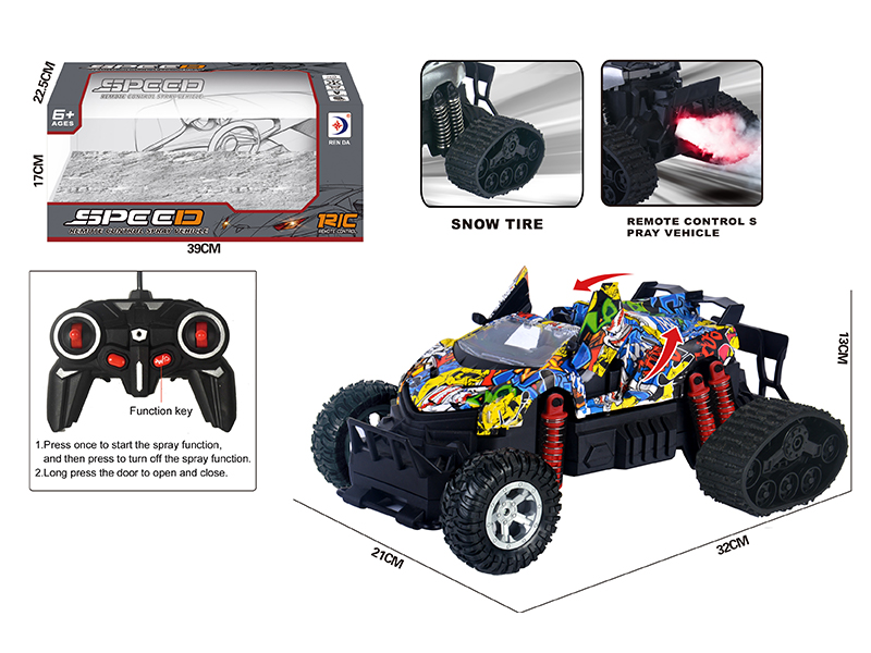 R/C Snow Spray Graffiti Car