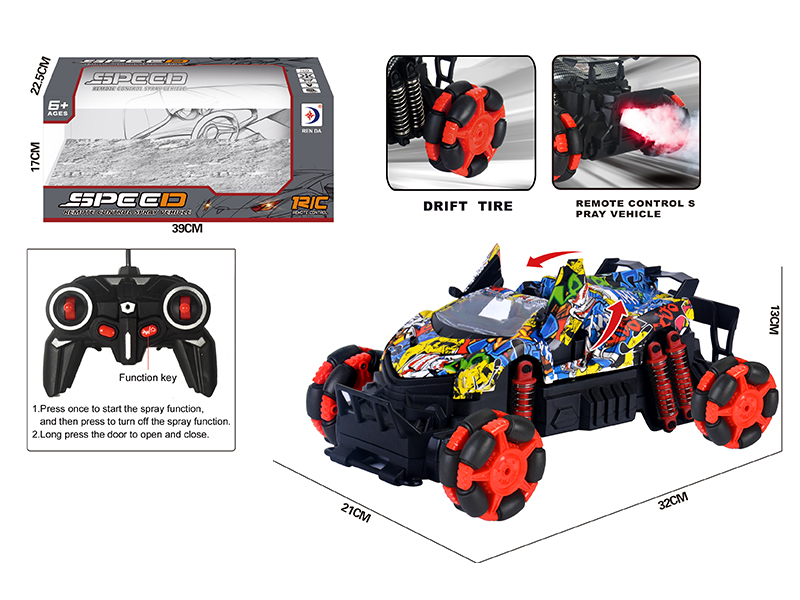 R/C Drift Spray Graffiti Car