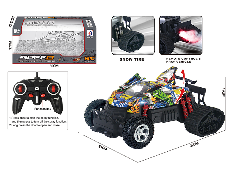 R/C Snow Spray Graffiti Car