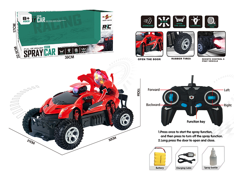 One Button Door Opening High-Speed Spray Remote Control Car