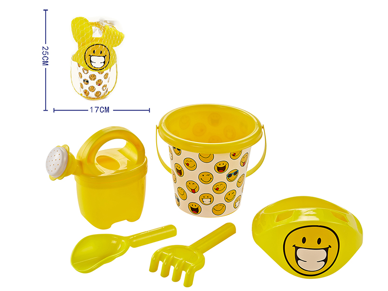 Smile Face Sand Bucket Set 5pcs
