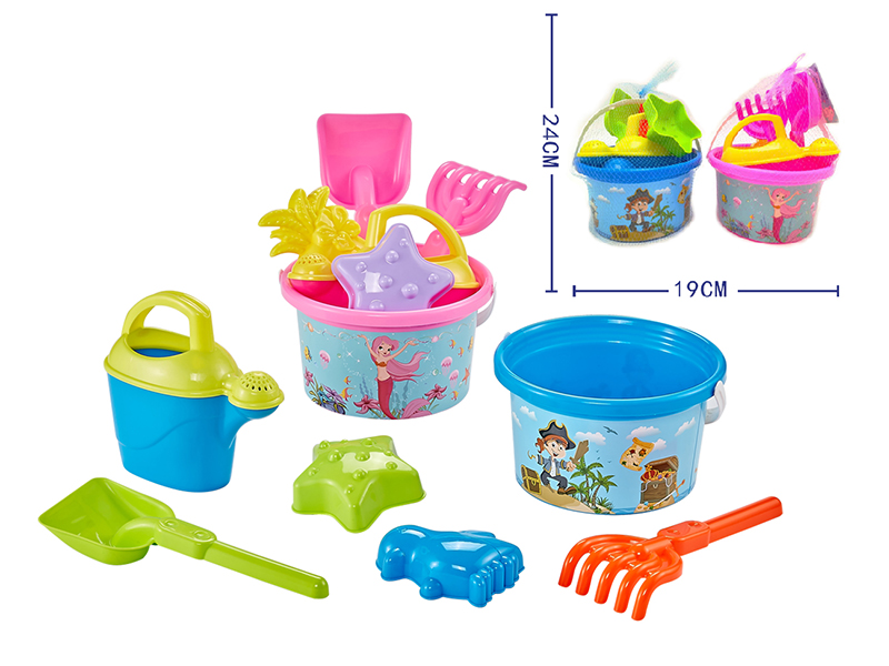 Sand Bucket Set 6pcs