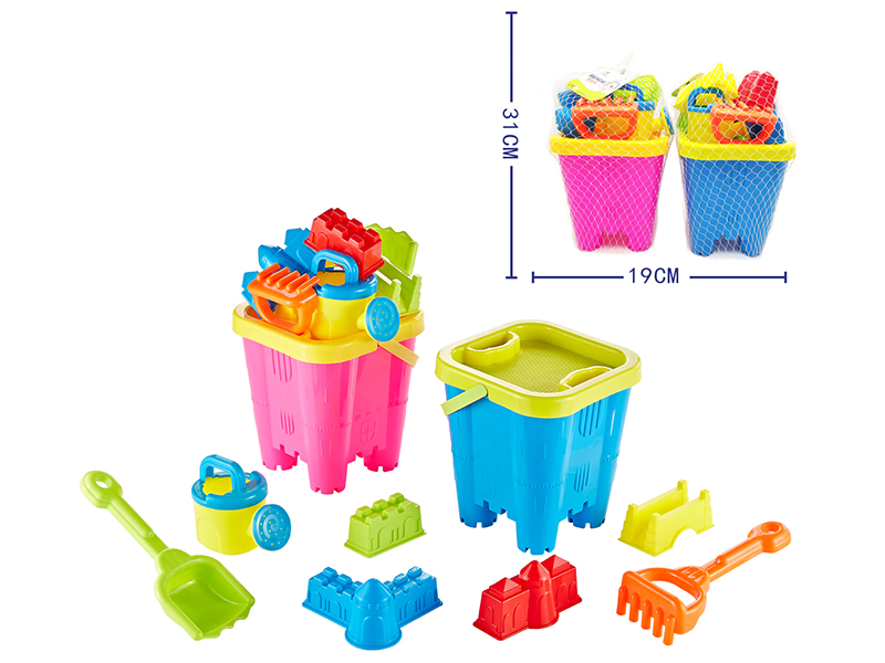 Castle Sand Bucket Set 9pcs